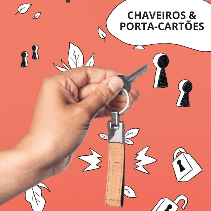 Chaveiro e porta-cartões
