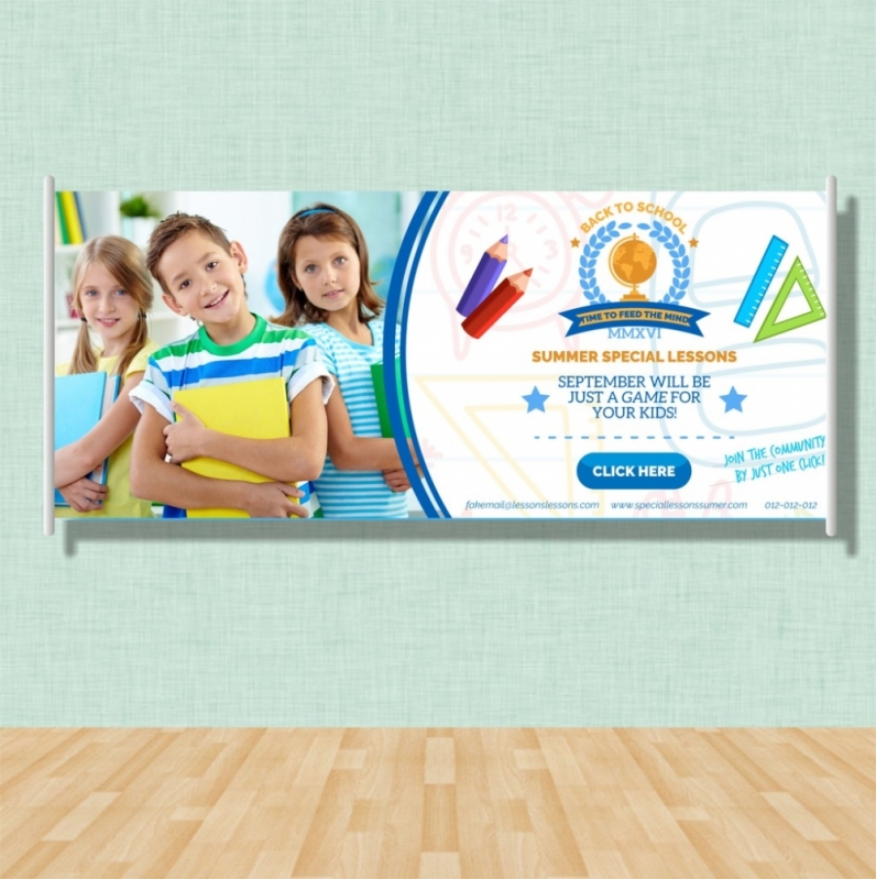 Gráfica Que Faz Banner para Escola Jardim Petrópolis - Banner para Empresa