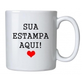 caneca branca personalizada orçamento Campo Belo