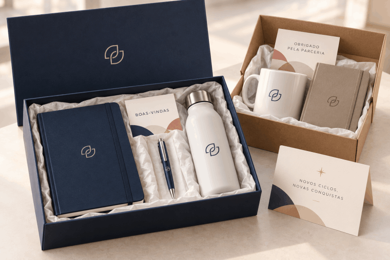 Kits e presentes corporativos