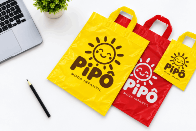 Sacola plastica personalizada